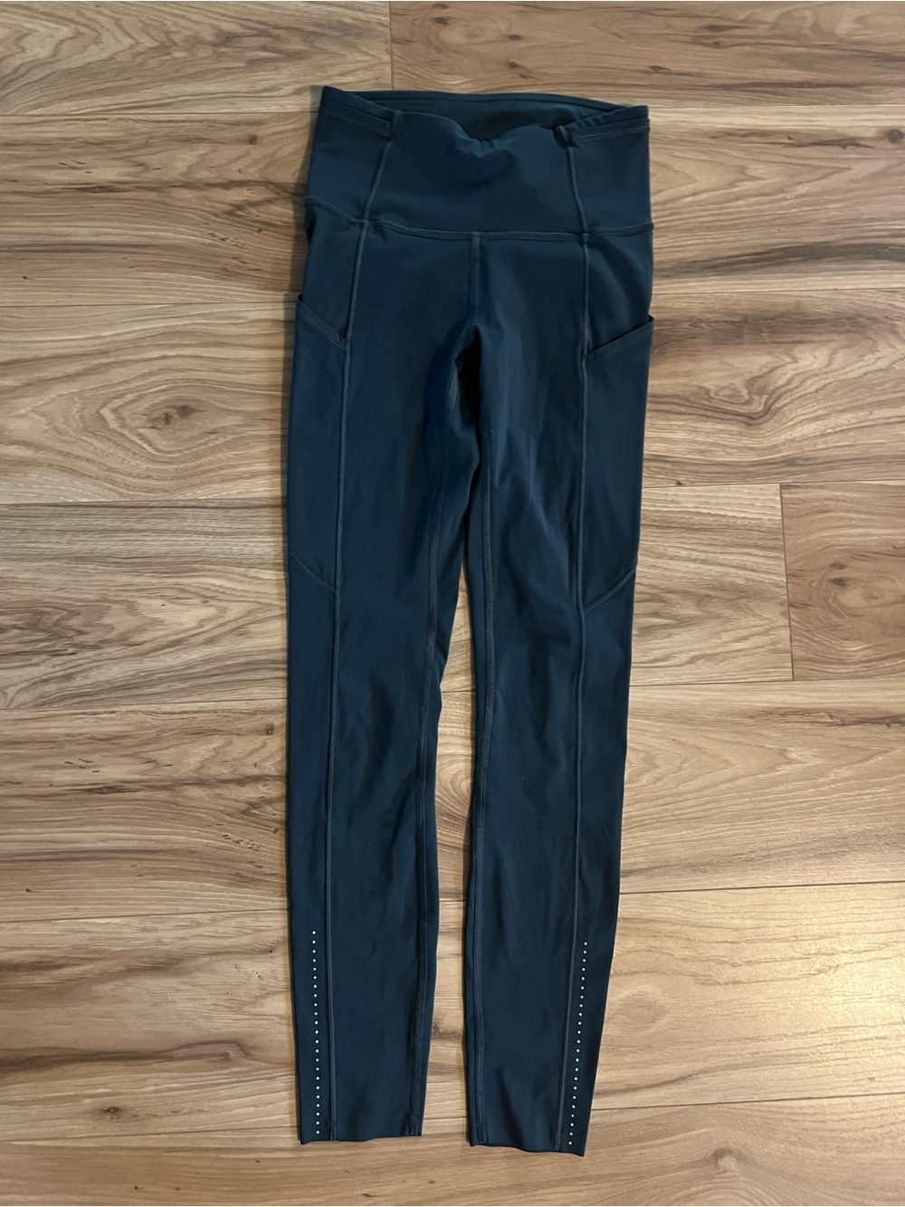 Lululemon Fast and Free Charcoal High-Waist Active Leggings 2